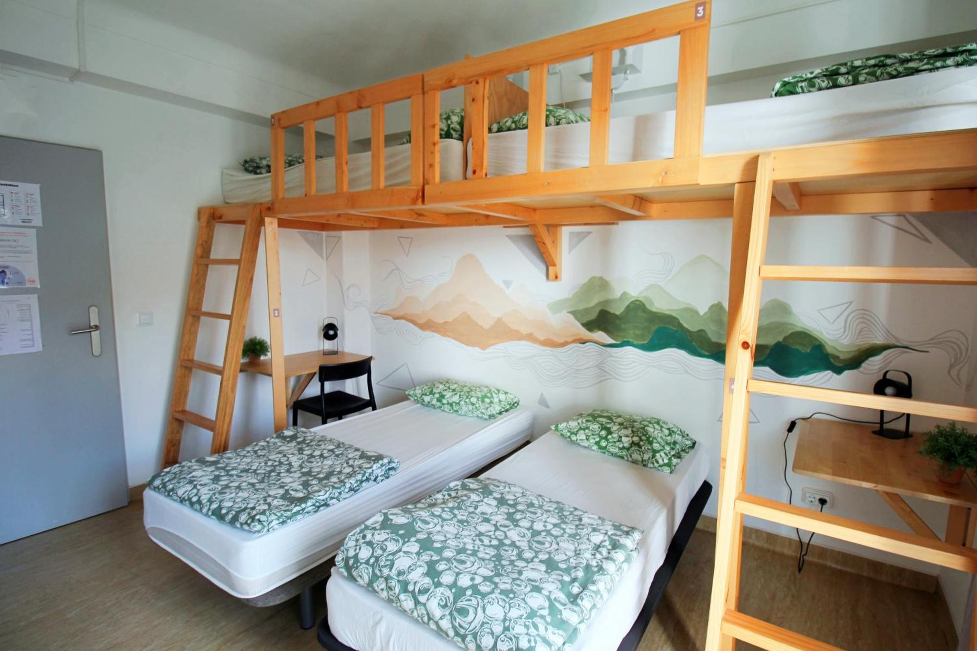 Bett im gemischten Schlafsaal mit 4 Betten