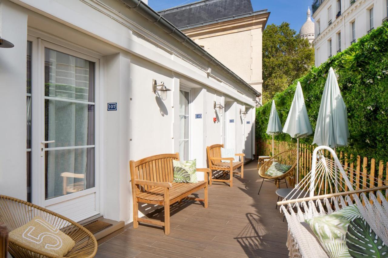 Bett im gemischten Schlafsaal mit 4 Betten und einer Terrasse